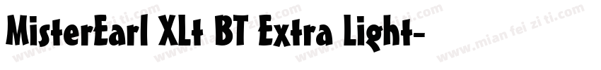 MisterEarl XLt BT Extra Light字体转换